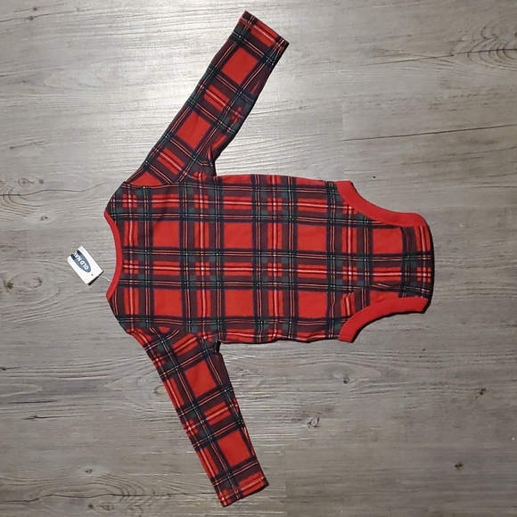 ๐ Old Navy | Plaid Toddler Onesie | 12-18 Months | NWT - Picture 2 of 4